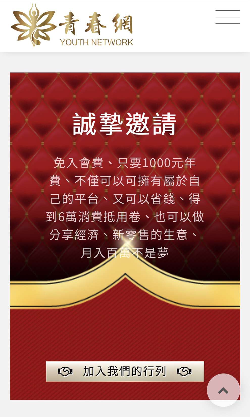 青春網、電商平台、財富自由、被動收入、貴族會員